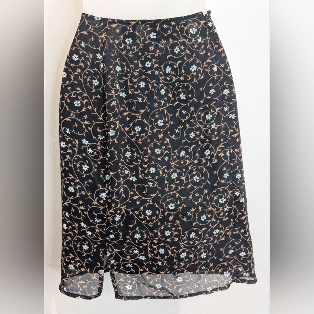 VTG Express Whimsigoth Dark Academia 90s Feminine Preppy Moody Witchy Skirt 5/6 - Picture 5 of 9